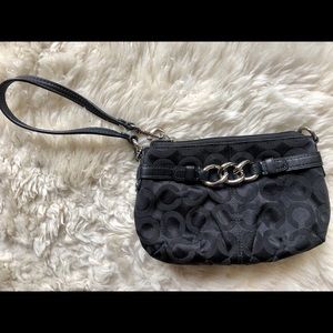 Coach Corner Zip Wristlet